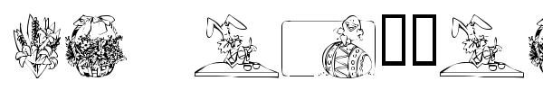 KR Easter 2002 font preview
